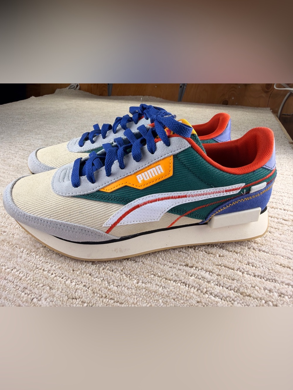 New Puma Men's Multicolor Future Rider Low-Profile Retro Sport Sneakers